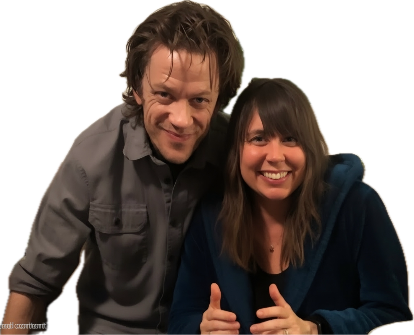 David Cooley and Jessica Fern smiling together